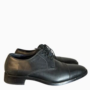 Cole Haan Grand.OS Mens Black Leather Cap Toe Oxford Dress Shoes Size 9 M